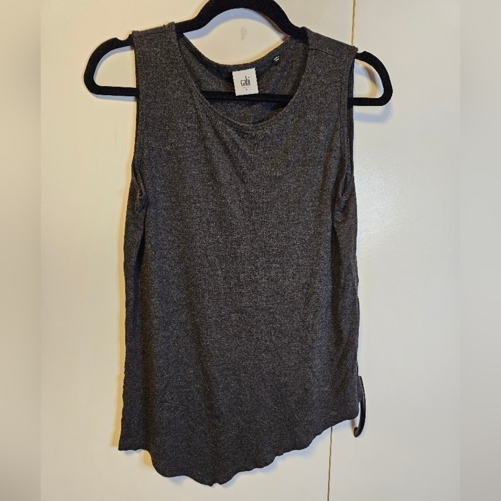 CAbi Women's Size small Sleeveless Gray Top